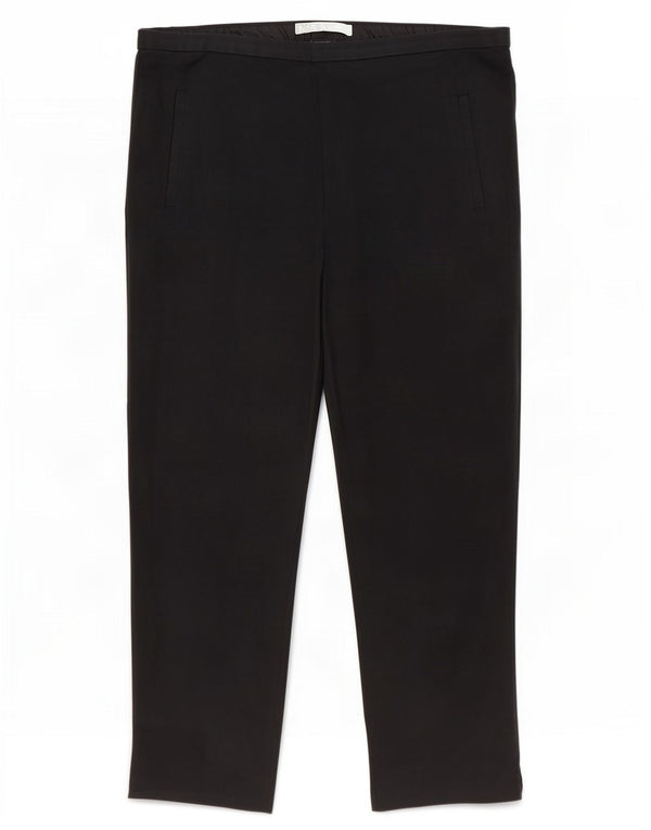 Женские капри Marks & Spencer UK 12, средние W30 L21, черные, хлопковые