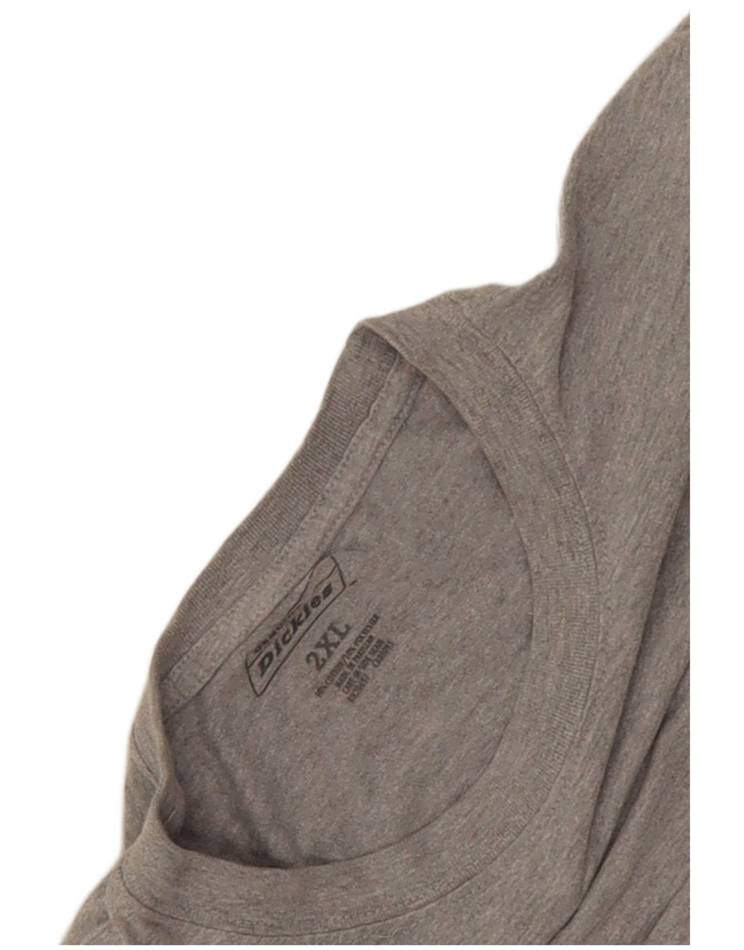 Мужской топ Dickies с длинным рукавом 2XL, серый хлопок с крапинками