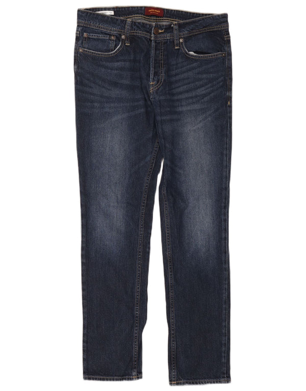 Мужские прямые джинсы Jack & Jones Tim W31 L32, темно-синий, хлопок