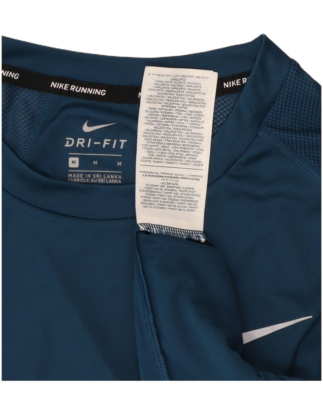 Женская футболка Nike Dri Fit Top UK 14, средний синий полиэстер