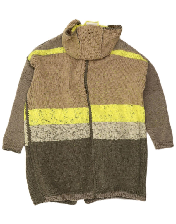 Винтажный женский длинный длинный кардиган-свитер оверсайз, Великобритания, 20, 2XL, разноцветный