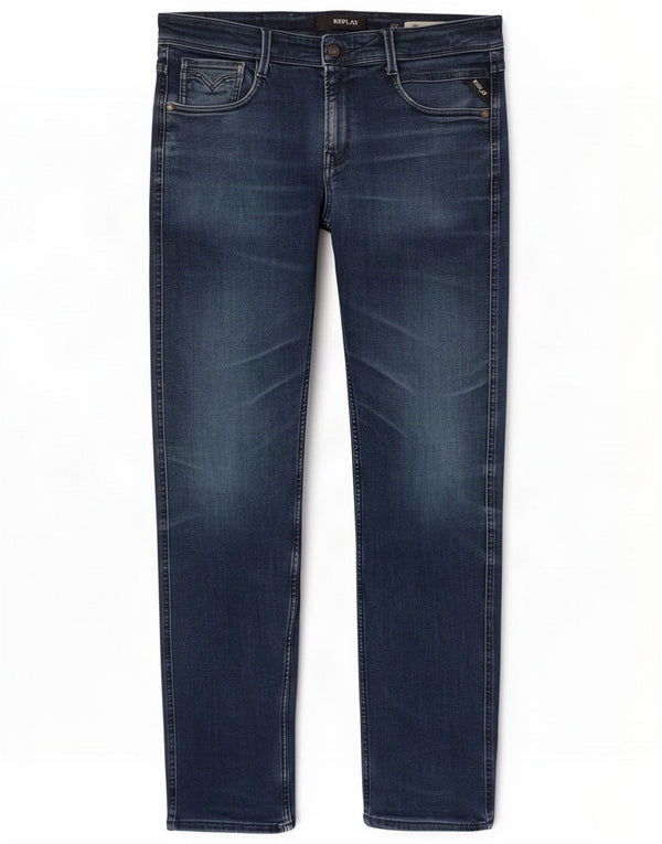 Replay Mens Anbass Slim Jeans W30 L32 Blue