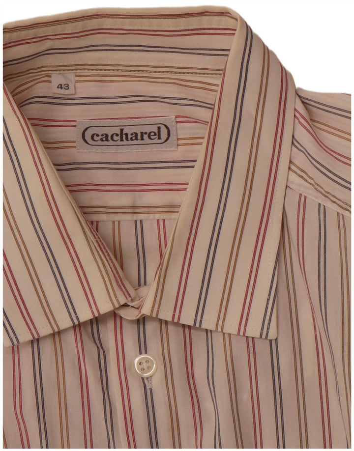 Мужская рубашка CACHAREL, размер 43 XL, белая полоска