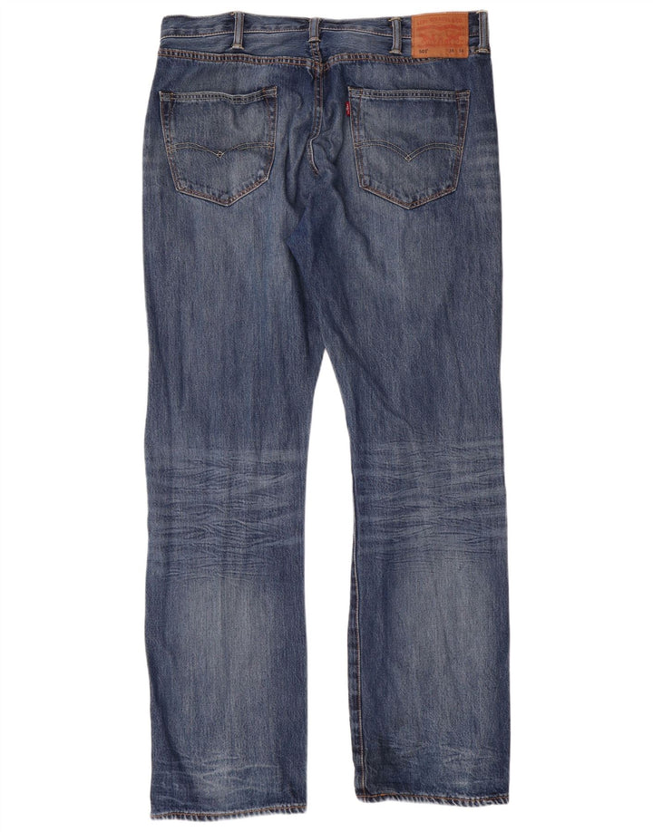 Мужские прямые джинсы LEVI'S 501 W38 L34 синие, хлопок