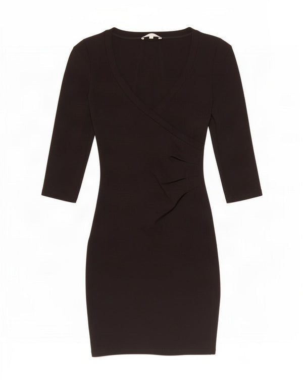 Женское облегающее платье с рукавом 3/4 Patrizia Pepe IT 38 XS, черное