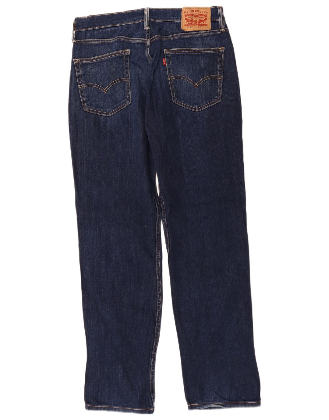 Мужские прямые джинсы Levi's 514 W30 L32 темно-синие, хлопок