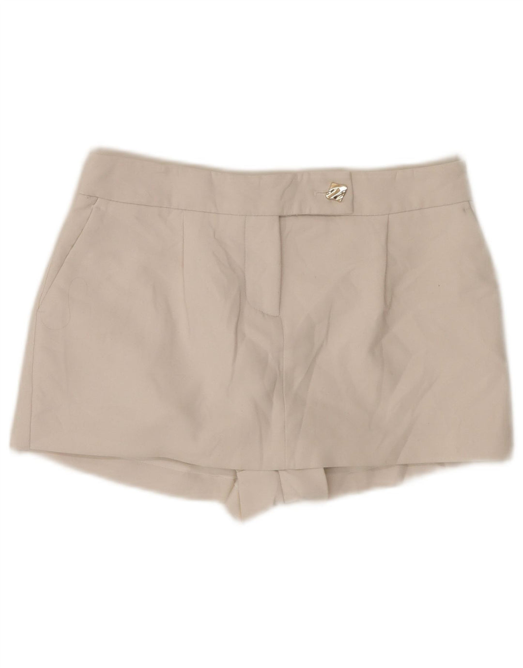 Женские шорты Zara UK 6 XS W30 Белая вискоза