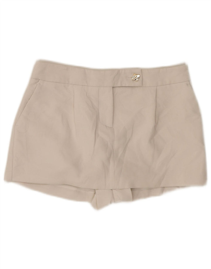 Женские шорты Zara UK 6 XS W30 Белая вискоза