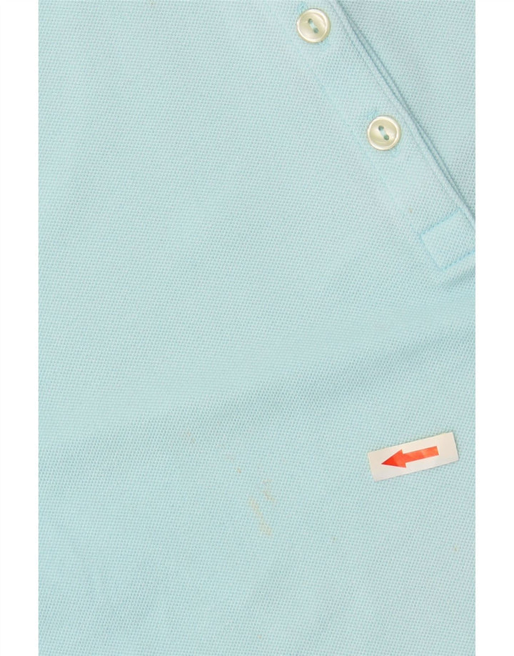 LACOSTE Женская рубашка-поло, размер 48 XL, синяя, хлопок