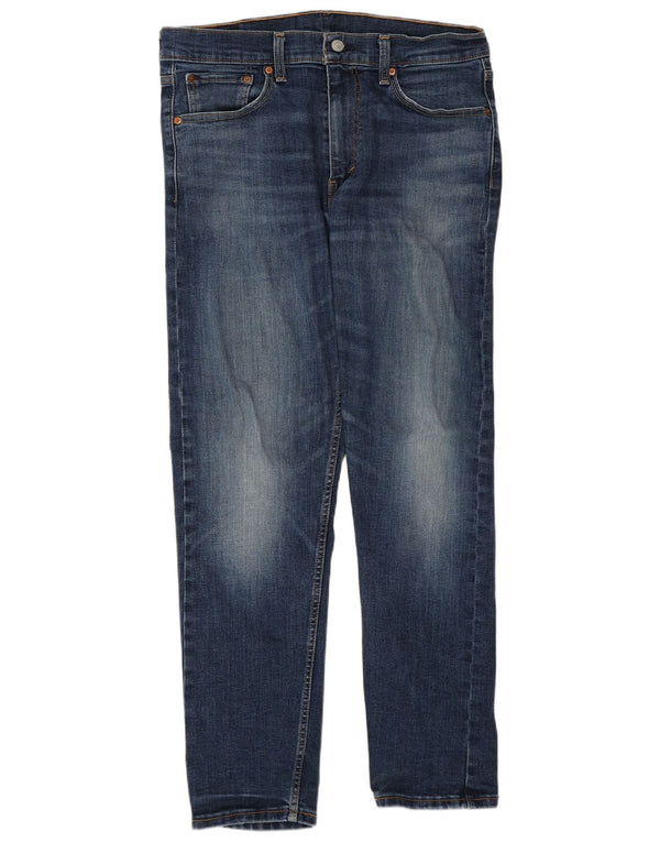 Мужские зауженные джинсы Levi's 502 W33 L32 синие, хлопок
