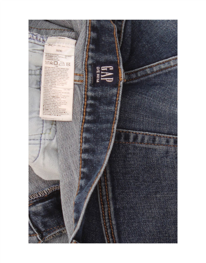 Мужские узкие джинсы Gap W30 L30, темно-синий, хлопок