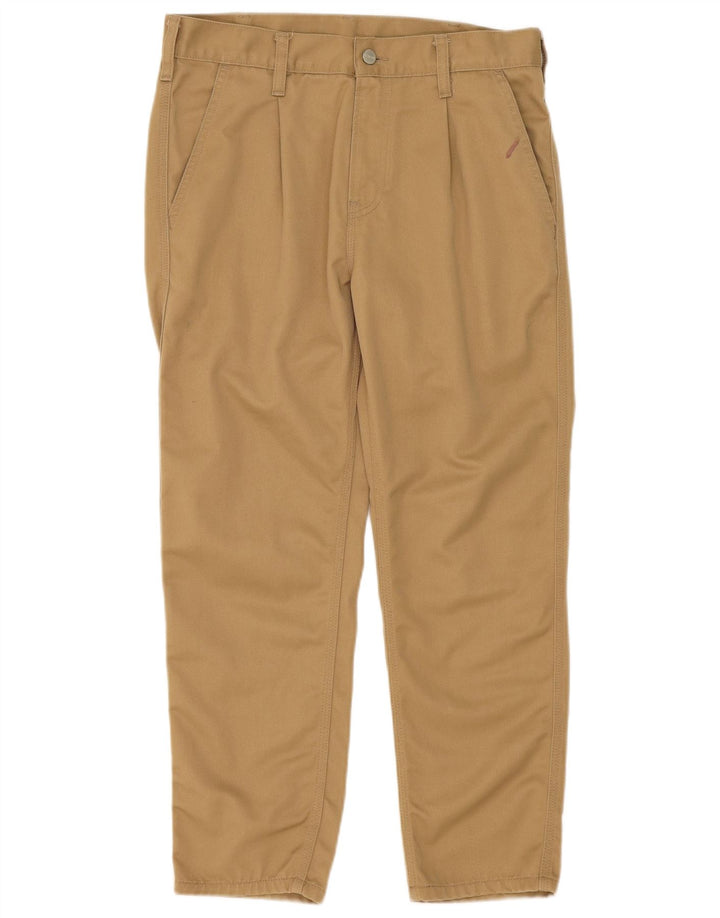 Мужские брюки-чиносы Carhartt W30 L27 бежевого цвета из полиэстера