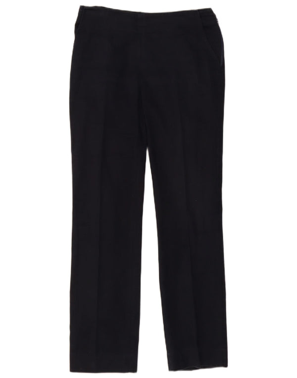 Винтажные женские прямые повседневные брюки IT 42 Medium W27 L29 Темно-синие