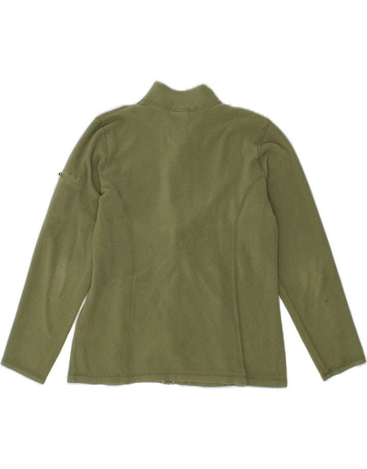 L.L.BEAN Womens Fleece Jacket UK 14 Medium Green Polyester Vintage L.L.Bean and Second-Hand L.L.Bean from Messina Hembry 