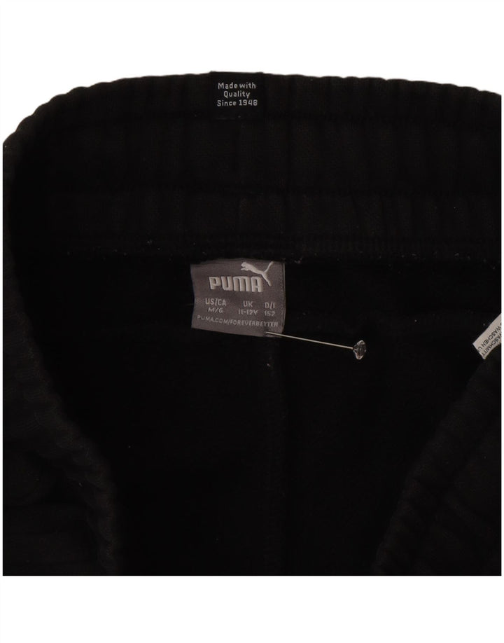 Спортивный костюм Puma для мальчиков, брюки для бега, 11–12 лет, черный хлопок