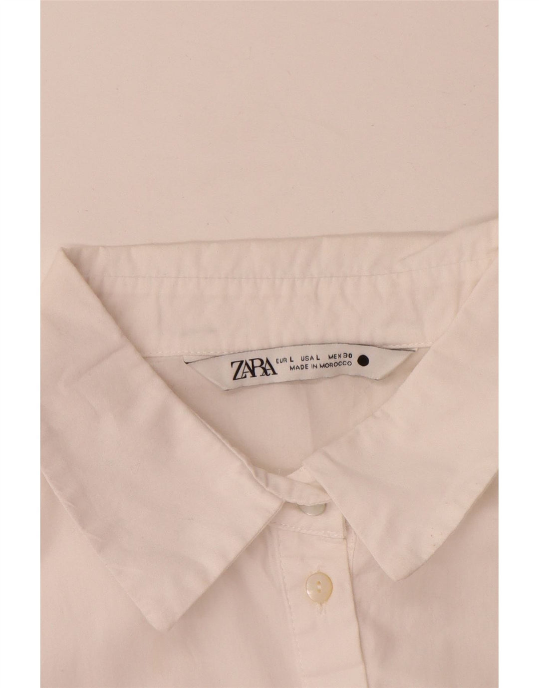 Женское платье А-силуэта с рукавом 3/4 Zara UK 14, большой белый полиэстер