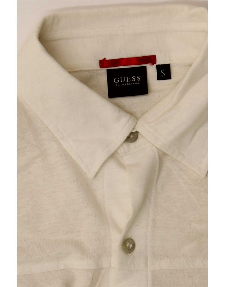 Guess Женская рубашка UK 10, маленькая белая