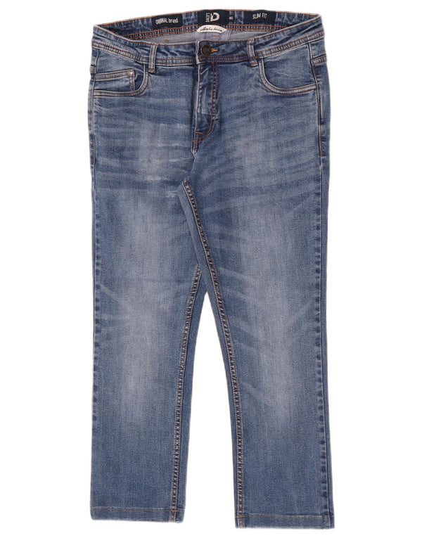 Женские укороченные джинсы Dack's Slim IT 46, большие W30 L24, синий хлопок