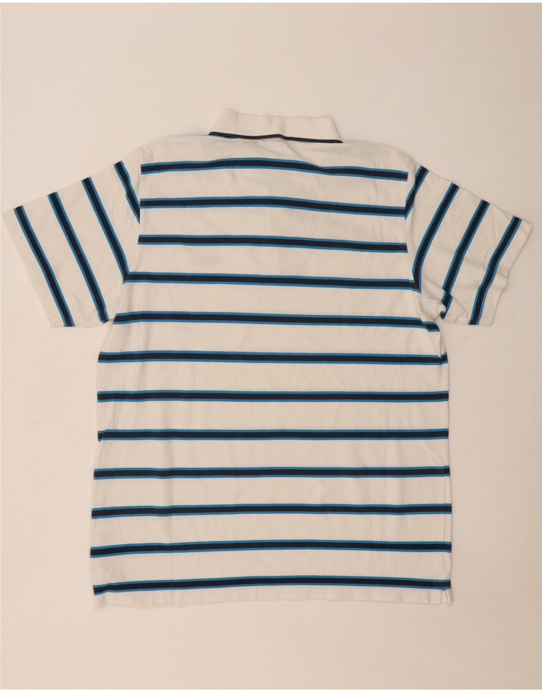 Мужская рубашка-поло REEBOK XL, хлопок в белую полоску