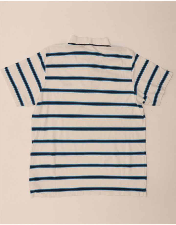 Мужская рубашка-поло REEBOK XL, хлопок в белую полоску