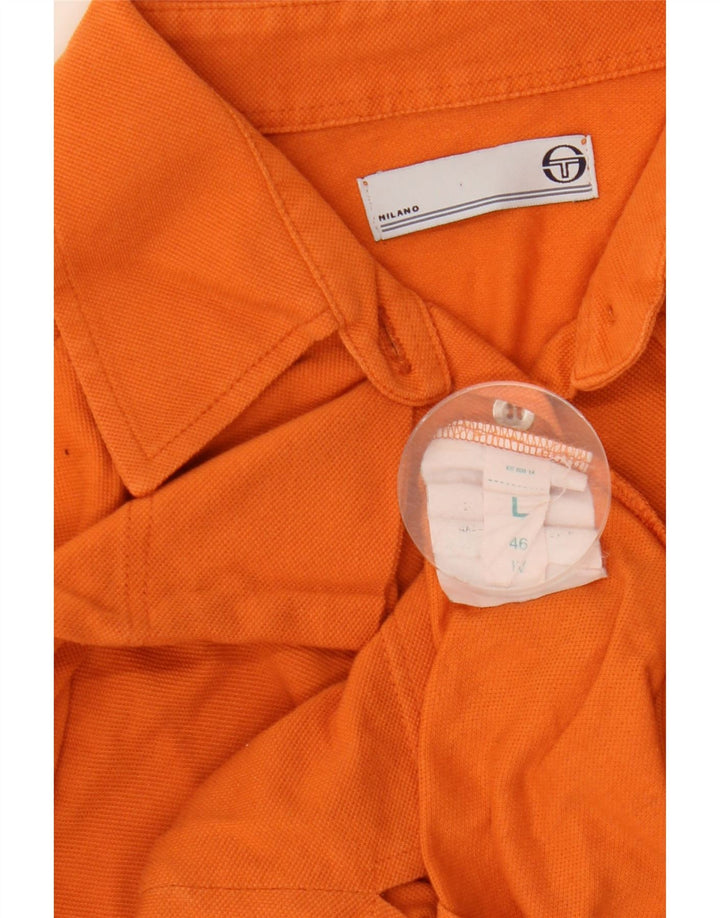 Женская рубашка с рукавом 3/4 Sergio Tacchini IT 46, большая оранжевая