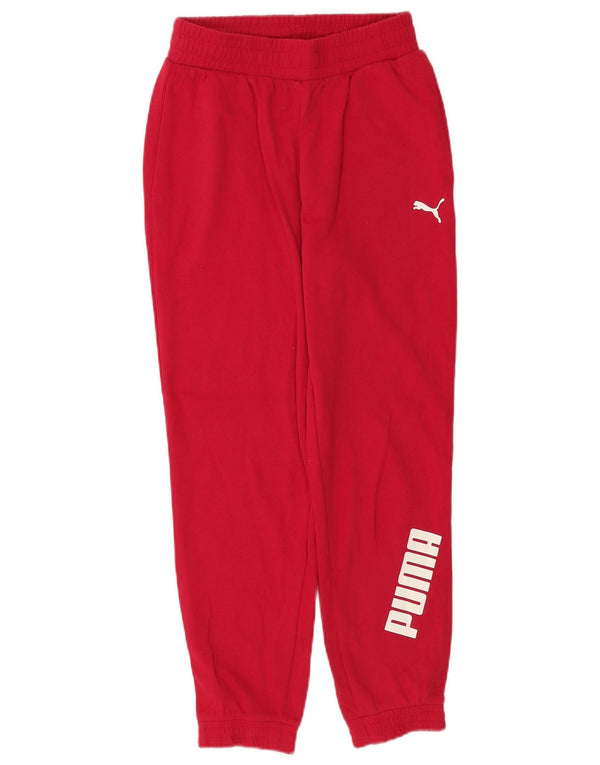 Женские спортивные брюки с рисунком PUMA, брюки для бега, UK 4 XS, розовый хлопок