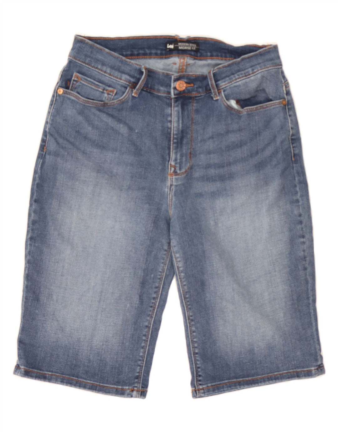 LEE Womens Modern Series Mid Rise Denim Shorts W28 Medium  Blue Vintage Lee and Second-Hand Lee from Messina Hembry 