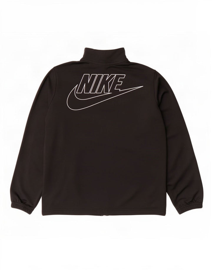 Спортивный костюм Nike для мальчиков с графическим рисунком, куртка 12–13 лет, XL, черный полиэстер