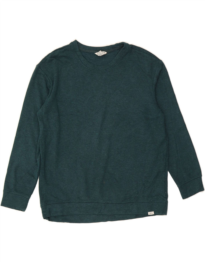 ORVIS Womens Sweatshirt Jumper UK 14 Medium Green Modal Vintage Orvis and Second-Hand Orvis from Messina Hembry 