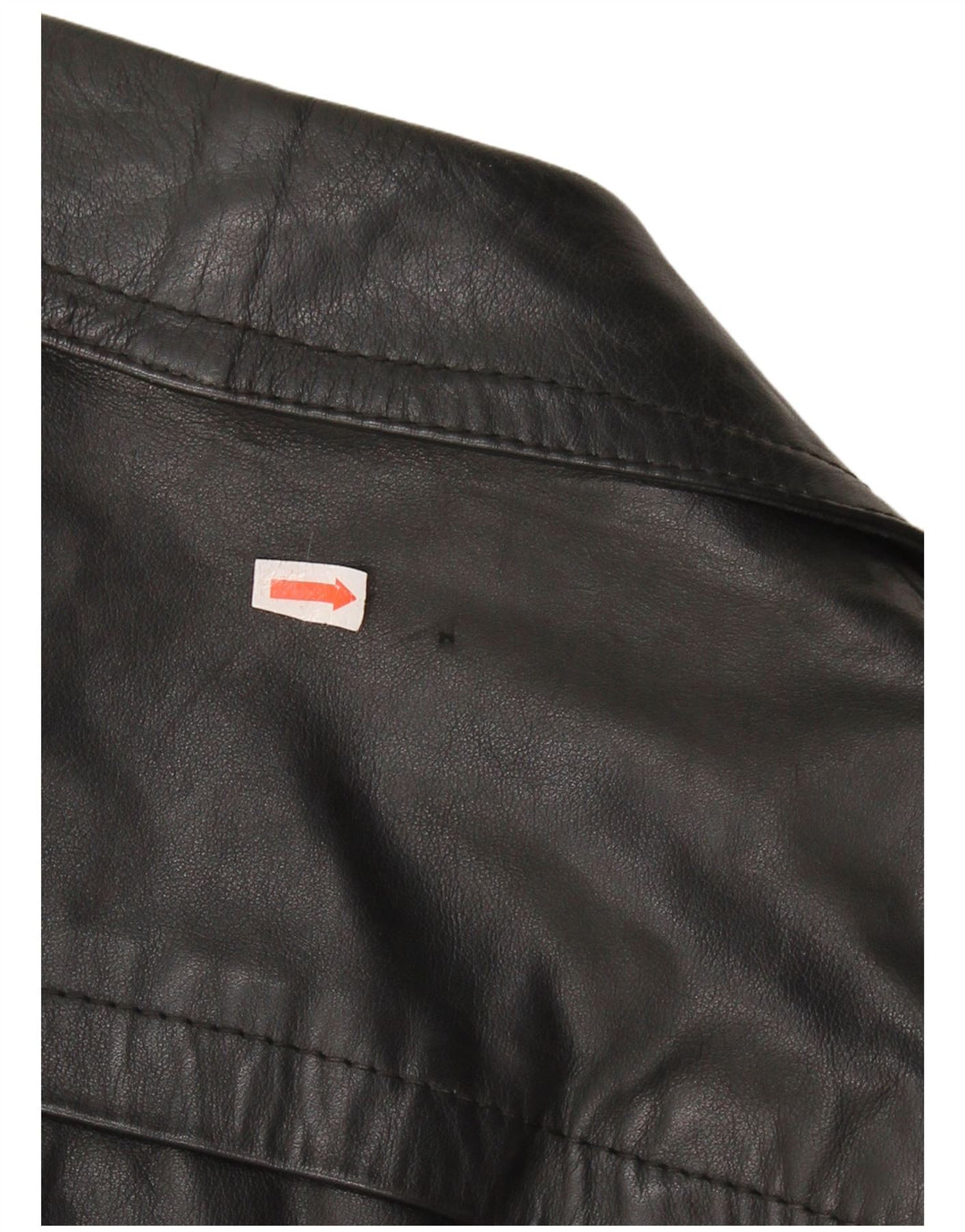 Мужское кожаное пальто VINTAGE IT 48 Medium Black Leather