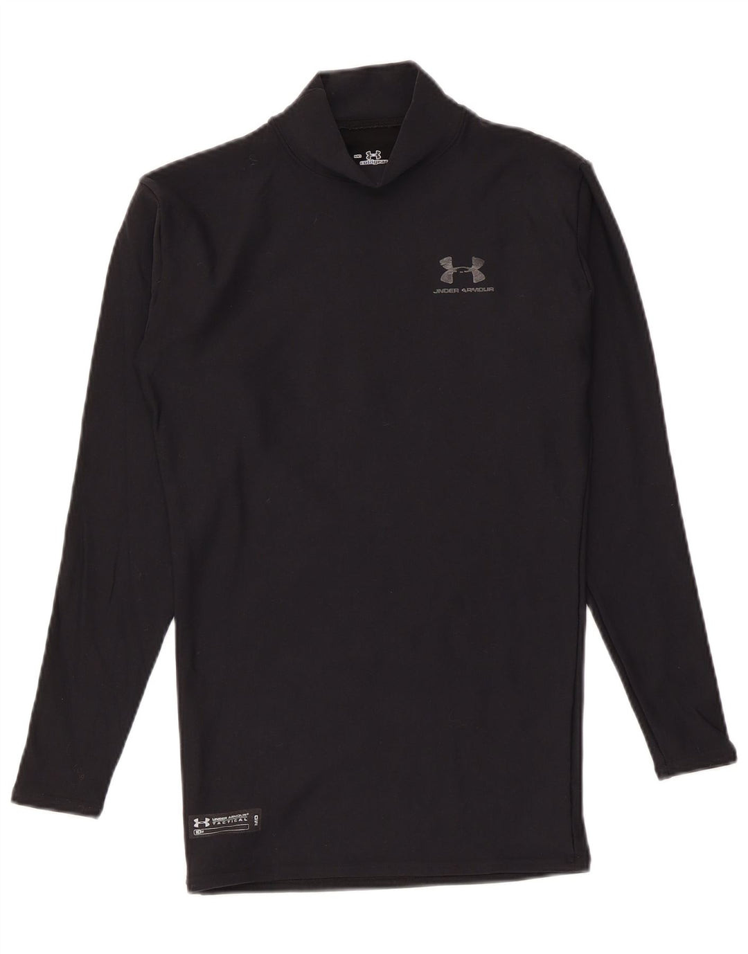 Мужской компрессионный топ Under Armour с длинными рукавами, средний черный нейлон