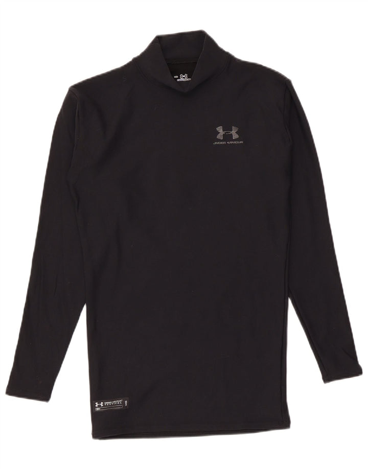 Мужской компрессионный топ Under Armour с длинными рукавами, средний черный нейлон