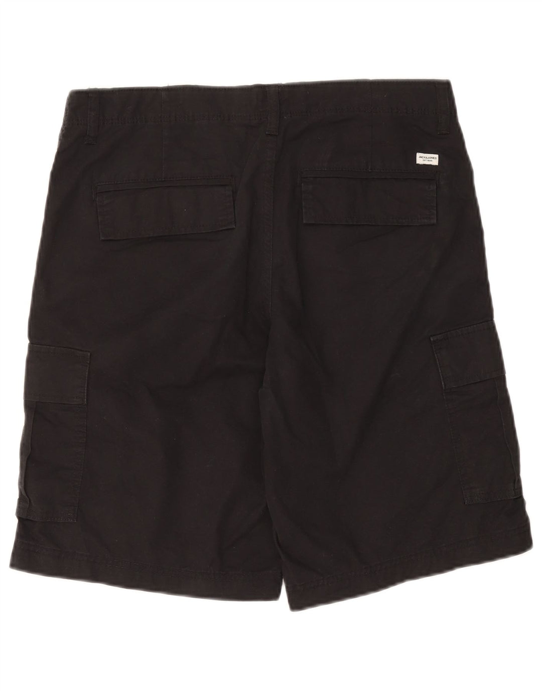 Мужские шорты карго Jack & Jones Medium W32, черные, хлопковые