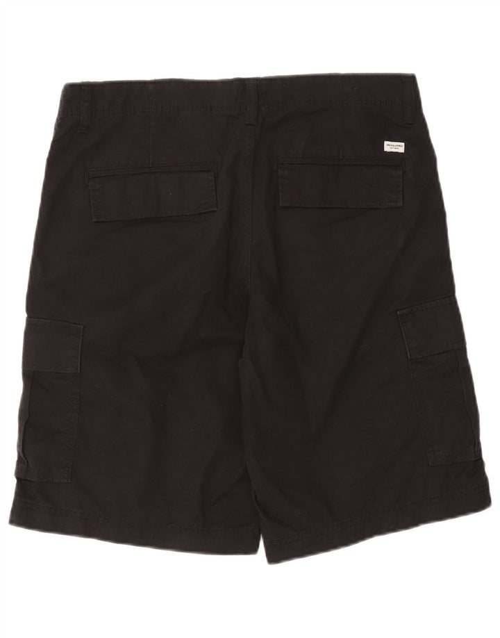 Мужские шорты карго Jack & Jones Medium W32, черные, хлопковые