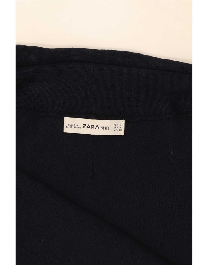 Женский открытый кардиган Zara UK 12, средний темно-синий