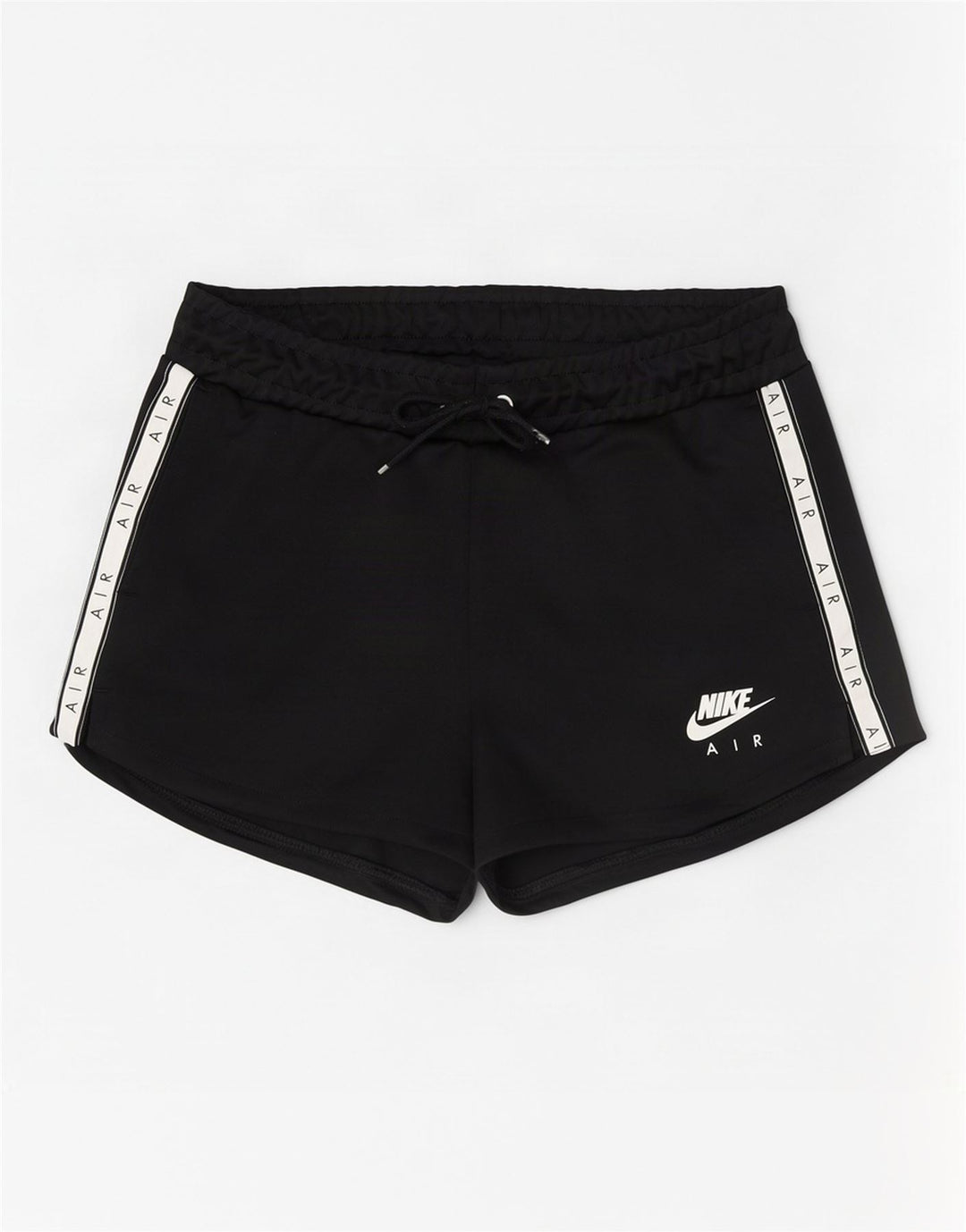 Женские спортивные шорты с графическим рисунком Nike UK 12, средний черный, полиэстер с цветными блоками