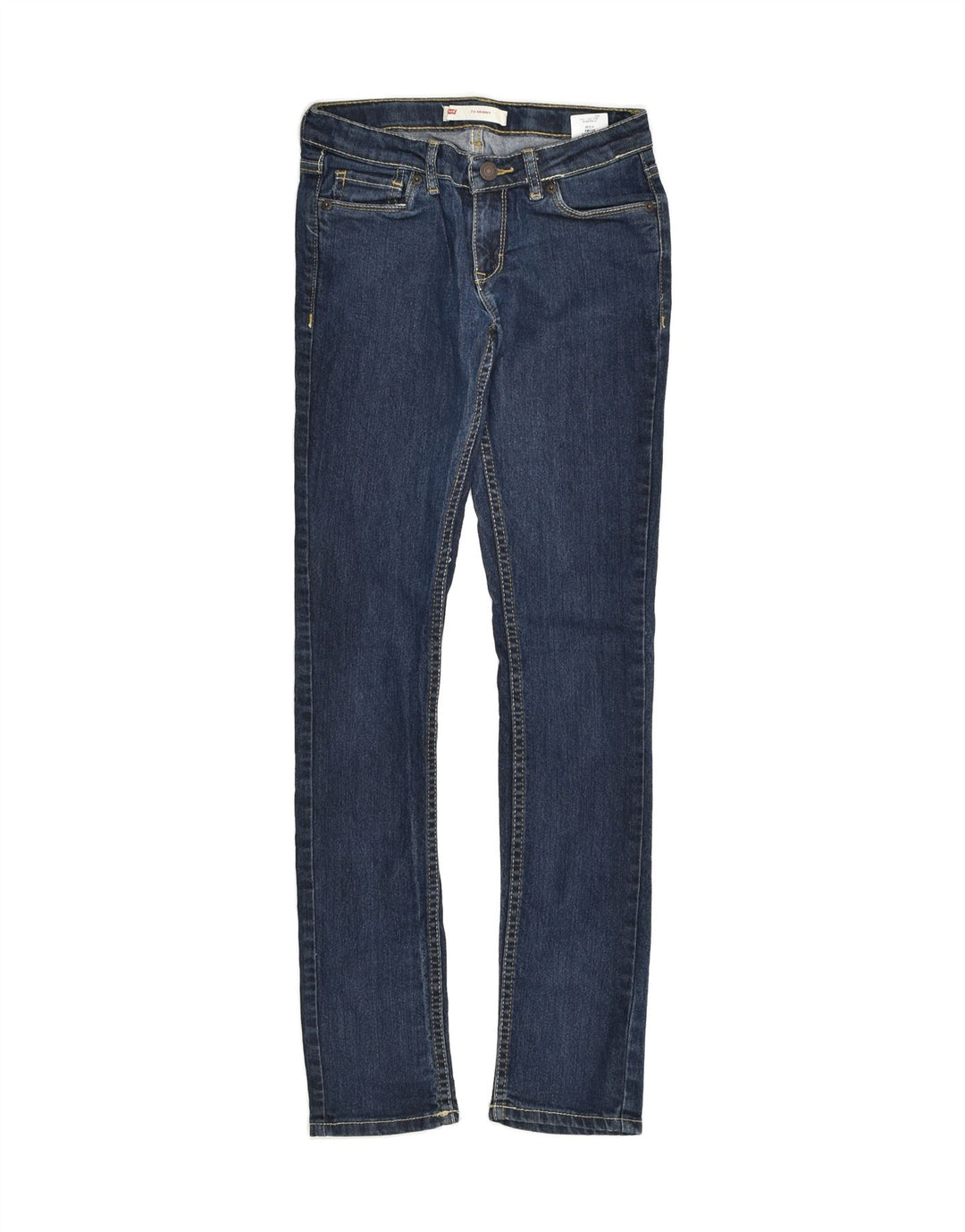 LEVI'S Girls 711 Skinny Jeans 13-14 Years W24 L28  Navy Blue Cotton | Vintage Levi's | Thrift | Second-Hand Levi's | Used Clothing | Messina Hembry 