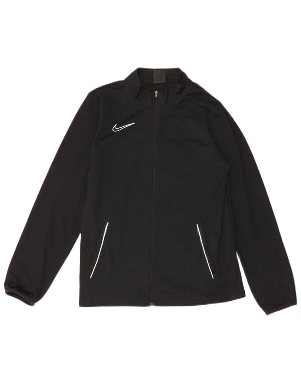Спортивная куртка Nike Dri Fit для мальчиков 13–14 лет, черный полиэстер, размер XL