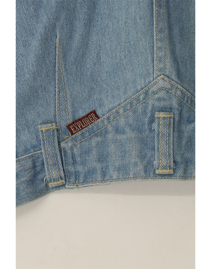 EXPLORER Womens High Rise Crop Loose Jeans IT 44 Medium W30 L26 Blue Vintage Explorer and Second-Hand Explorer from Messina Hembry 