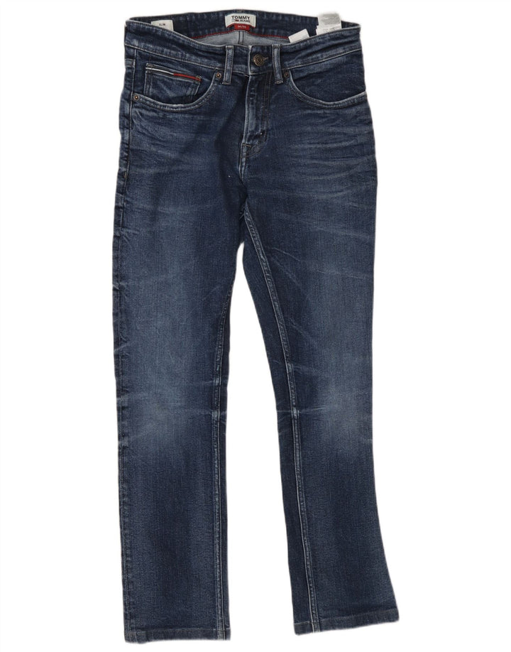 Мужские узкие джинсы Tommy Hilfiger W30 L32, синие, хлопок