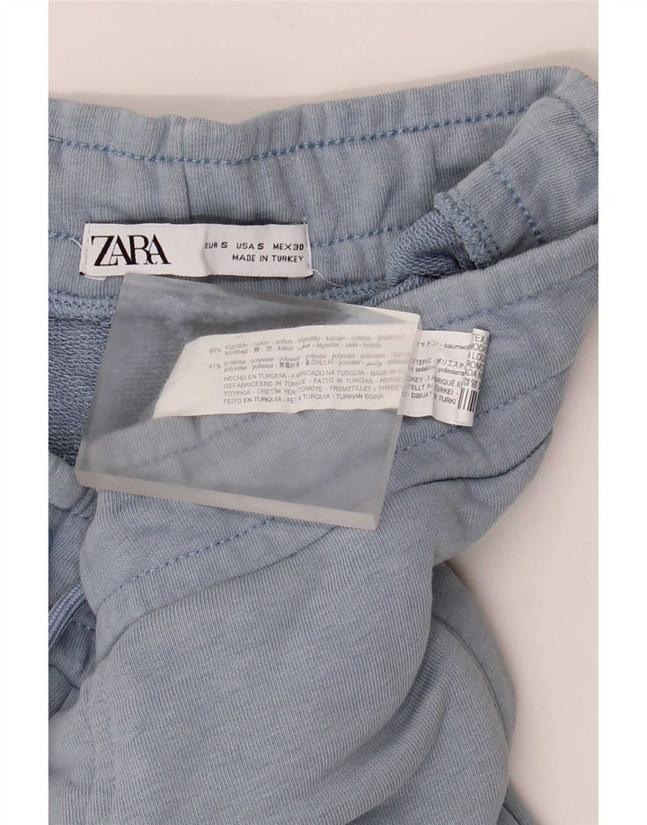 Мужские спортивные брюки Zara, джоггеры, маленькие синие, хлопок