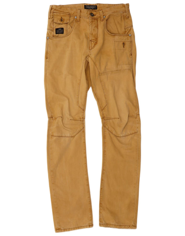 Мужские прямые повседневные брюки JACK & JONES Stan Anti Fit W29 L32 бежевые