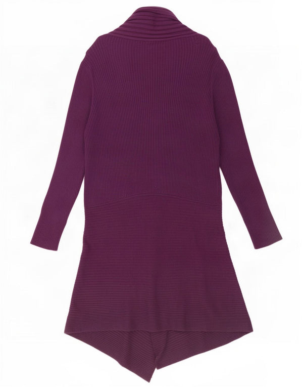 Женский асимметричный открытый кардиган Marks & Spencer UK 20 2XL фиолетовый