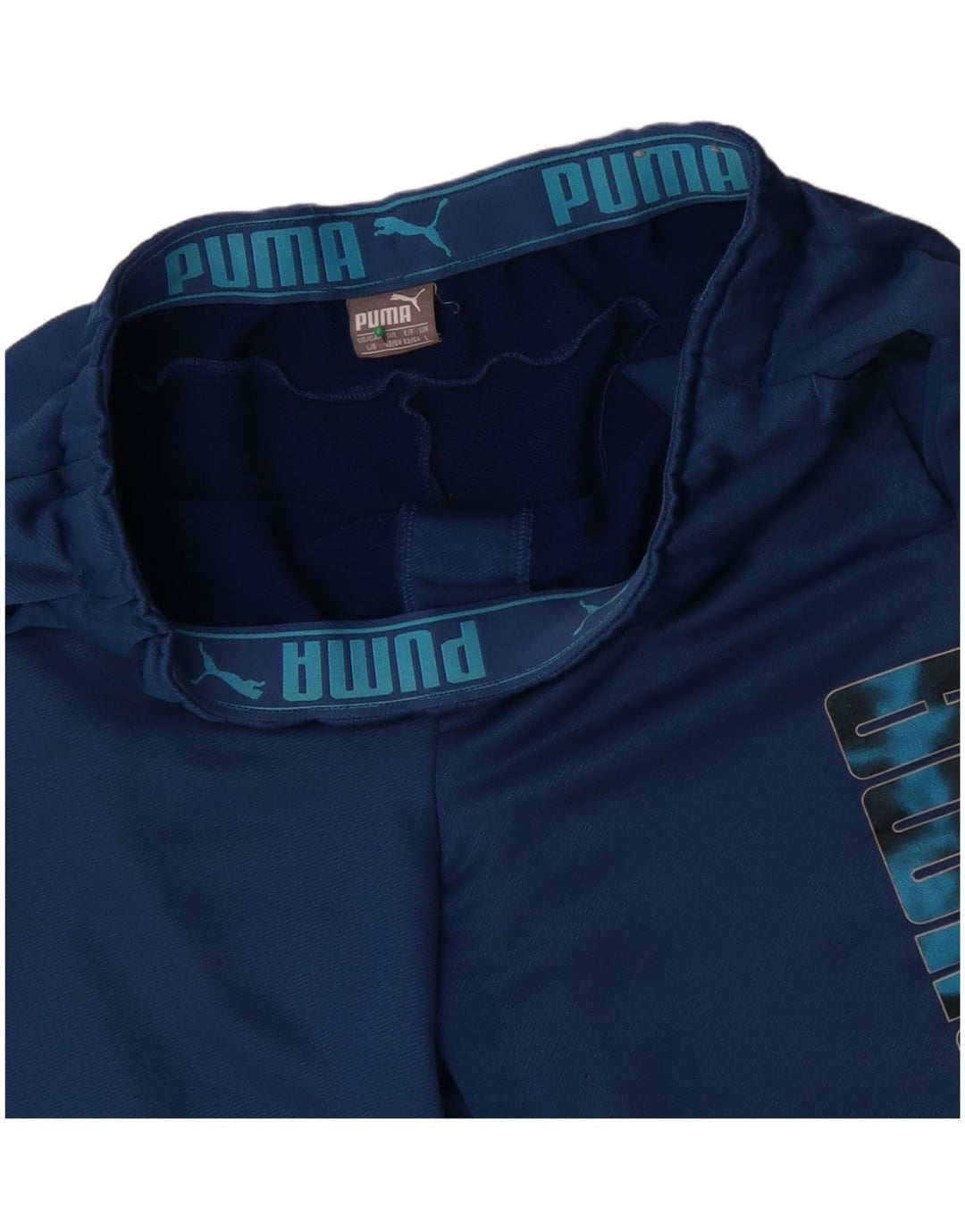 Мужские спортивные шорты с рисунком Puma, большие синие