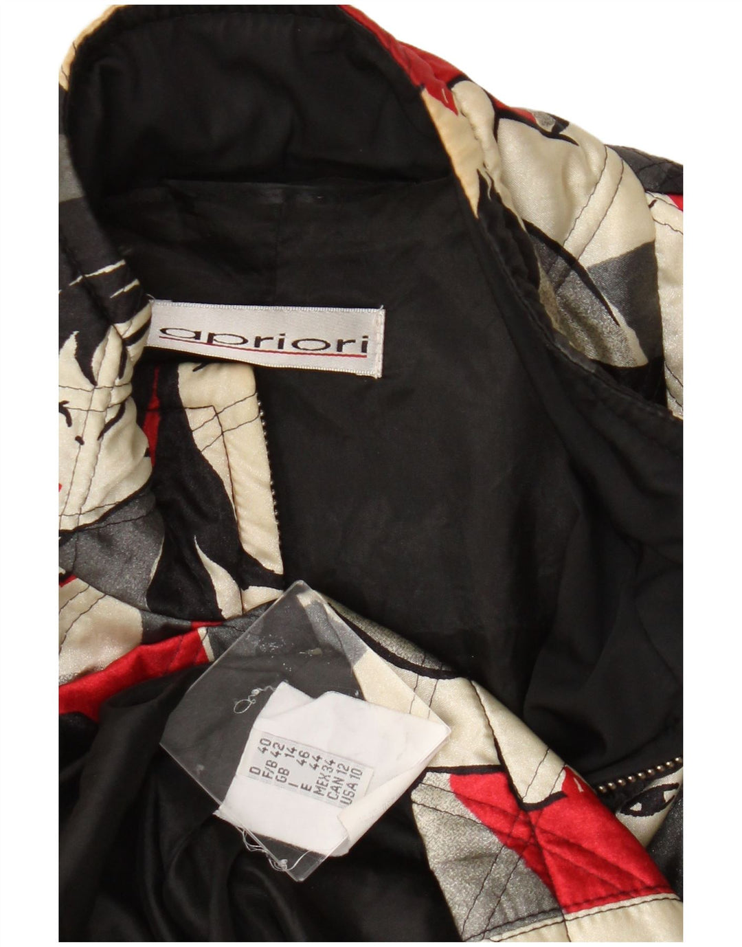 Женский бомбер Apriori UK 14, большой разноцветный ацетат