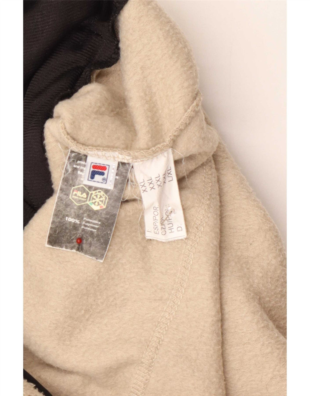 Мужская флисовая куртка Fila UK 44 2XL бежевый полиэстер