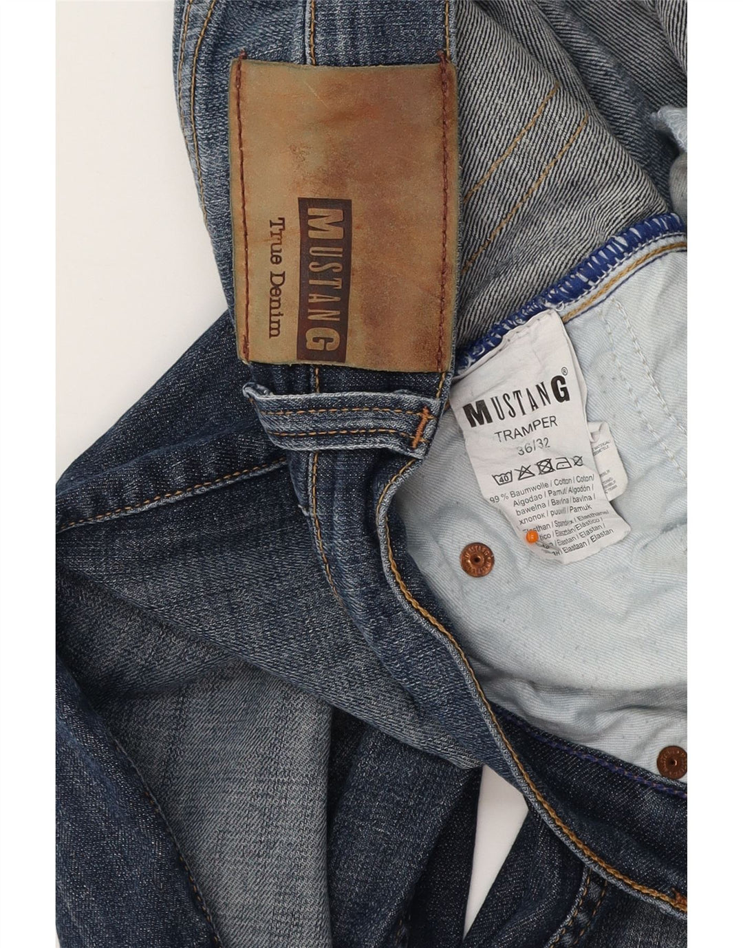 Мужские джинсы MUSTANG Tramper Slim W36 L32 темно-синие