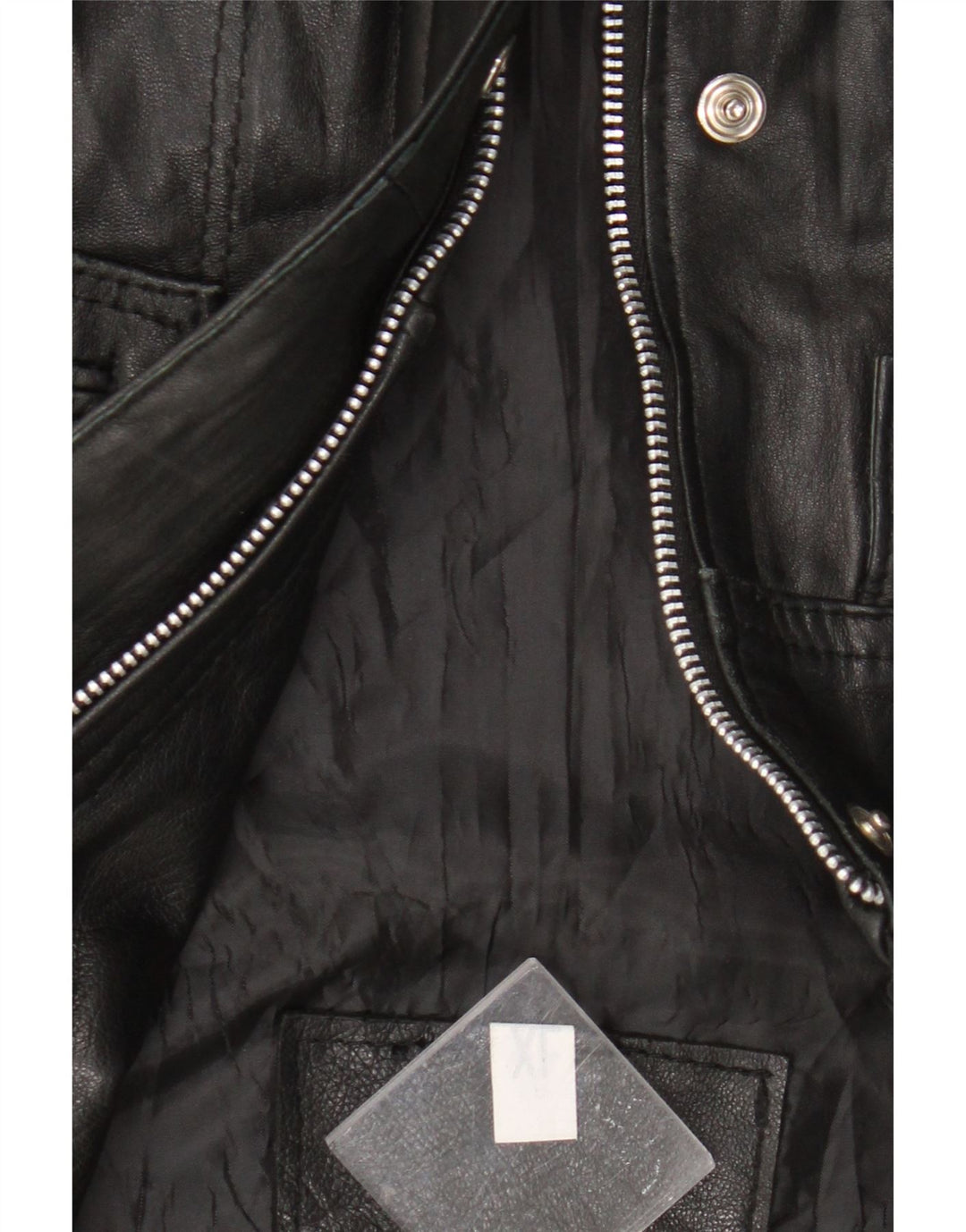 Винтажный мужской кожаный жилет UK 42 XL, черный кожаный