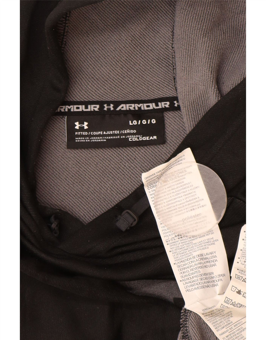 Мужской джемпер с капюшоном Under Armour Cold Gear, большой черный, полиэстер