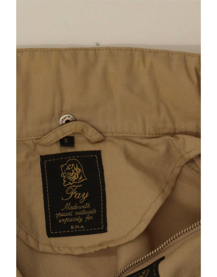 Мужская куртка свободного кроя Fay UK 36, маленькая, бежевая